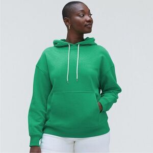 Everlane The Track Organic Cotton Popover Hoodie Mint Green Size Small NWT